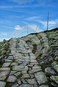 Stone path in Krkonose