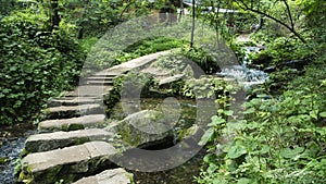 Stone paths and streams photo