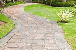 Stone pathway