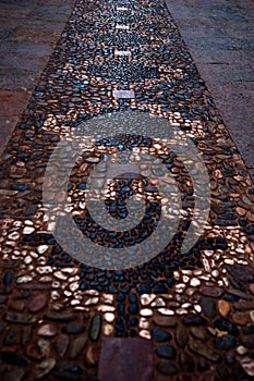Stone pathway in the streets o