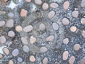 Stone pathway texture