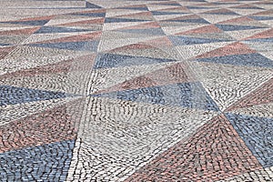 Stone paved street in Lisbon