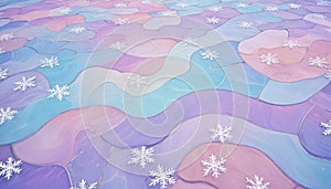 stone pavement with abstract pattern