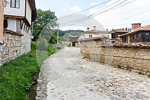 Stone pavement in Koprivshtitsa, Bulgaria