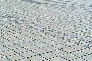 Stone pavement pattern detail