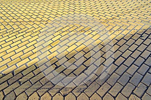 Stone pavement pattern detail
