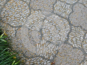 Stone pavement pattern, Wuzhen, Tongxiang, China.