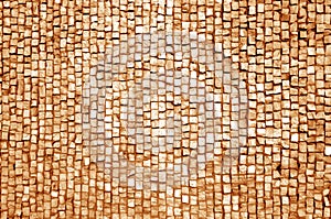 Stone pavement surface in orange tone