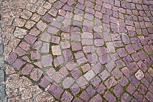 Stone pavement texture