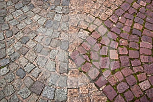 Stone pavement texture