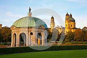 Stone pavilion. Munich. Germany