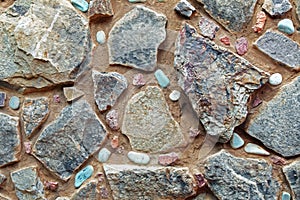 Stone and Pebble Wall