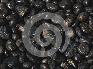 Stone Pebbles Black Texture Nature Background