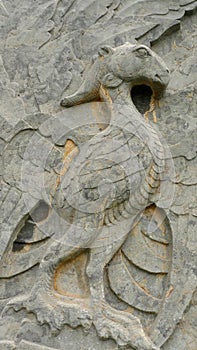 Stone pheonix at songling