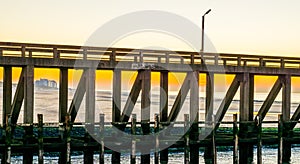 Stone pier at the harbor of blankenberge, Belgium, architecture at the belgian coast