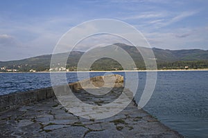 Stone pier towards the sea