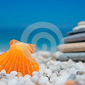 Stone pile close up