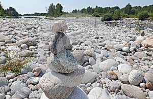 Stone Pile Sesia River photo