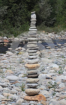 Stone Pile Sesia River photo