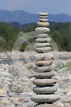 Stone Pile Sesia River photo