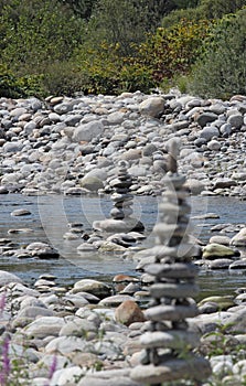 Stone Pile Sesia River photo