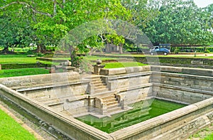 The stone pool of Jetavana photo