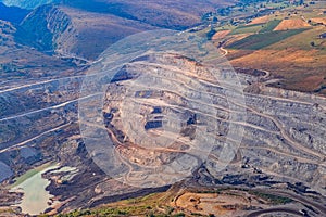 Stone quarry aerial