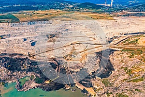 Stone quarry aerial