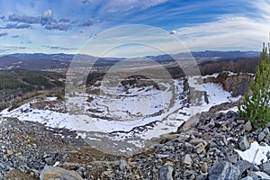 Stone quarry in  Bandin near Banska Bystrica town