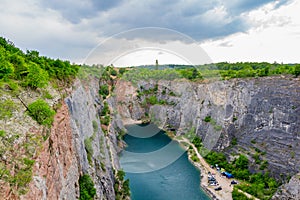 Stone quarry called Big America (Velka Amerika) near Prague, Czech Republic