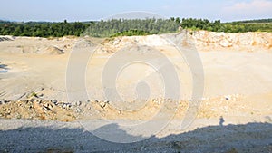 Stone quarry in the mountain