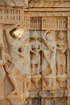 Stone reliÃÂ«f carving in Udaipur