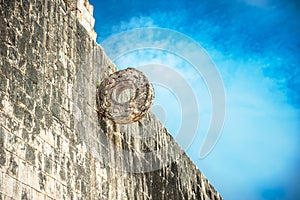 Stone ring for Mayan ballgame, juego de pelota photo