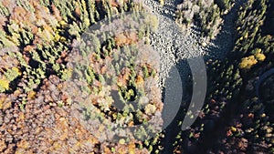 Stone river know as Zlatnite Mostove at Vitosha Mountain, Bulgaria