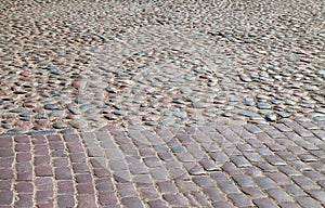 Stone road and pawement