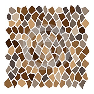 Stone, rock, pebble wall pattern, texture. Construction, building, revetment concept illustration