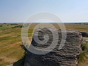 Stone rocks in the steppe