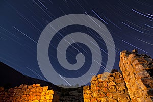 Stone Ruin Star Trails