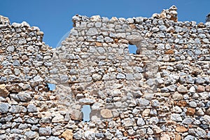 Stone ruins of the ancient city of Palio Pyli