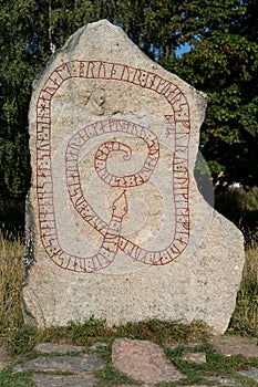 Stone with runes