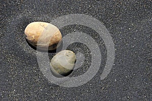 Stone and sand