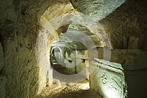 Stone Sarcophagi In Israel photo