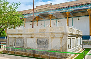 The stone sarcophagus of Sheikh Naqshband photo