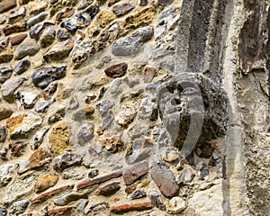 Stone Sculpture at Thaxted Parish Church in Essex, UK