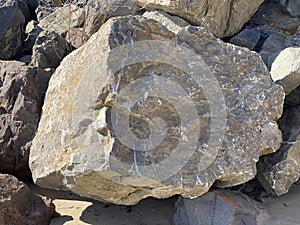 Stone on the seashore in Bulgaria