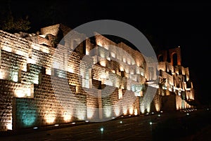 Stone in Shiraz at night