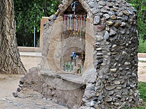 Stone shrine, Chimayo, New Mexico