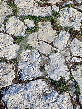 Stone sideway vertical