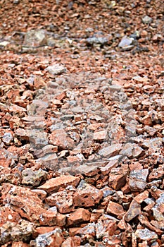 Stone slag in Falun - a former mining area