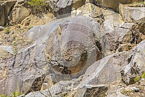 A stone spheres in Megonky, Slovakia